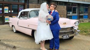 1956 Cadillac Wedding Car Karis & Jennifer