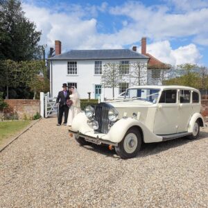 Wedding Essex Rachel and Andy Rolls Royce